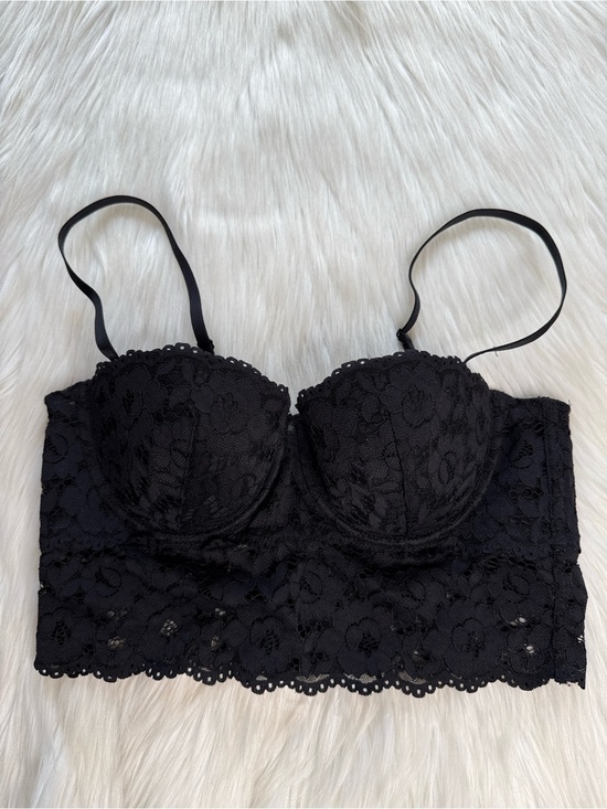 Other - H&M Black Floral Lace Bustier Bralette
